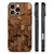 Apple iPhone 16 Pro Houten Print Telefoonhoesje voor iPhone 16 Pro Wooden Cubes achterkant zijkanten