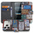 Kentekenplaten Hoesje iPhone 17 Pro Book Case kleurrijk design aanzicht