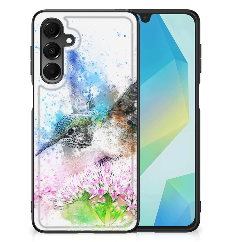 Samsung Galaxy A16 5G/4G Kleurrijke Telefoonhoesje Vogel watercoloring achterkant
