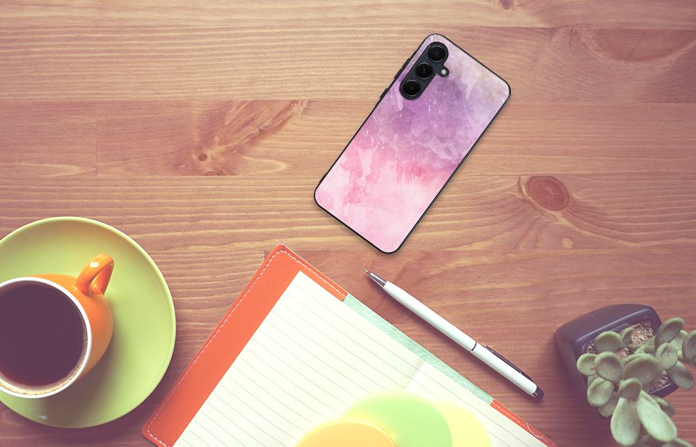 Kleurrijke Telefoonhoesje Samsung Galaxy A55 Pink Purple Paint B2C Telecom