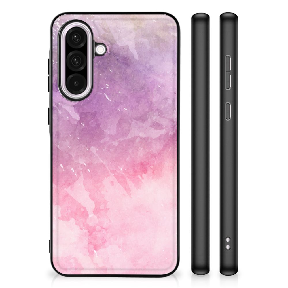 Samsung Galaxy A56 Kleurrijke Telefoonhoesje Pink Purple Paint achterkant zijkanten