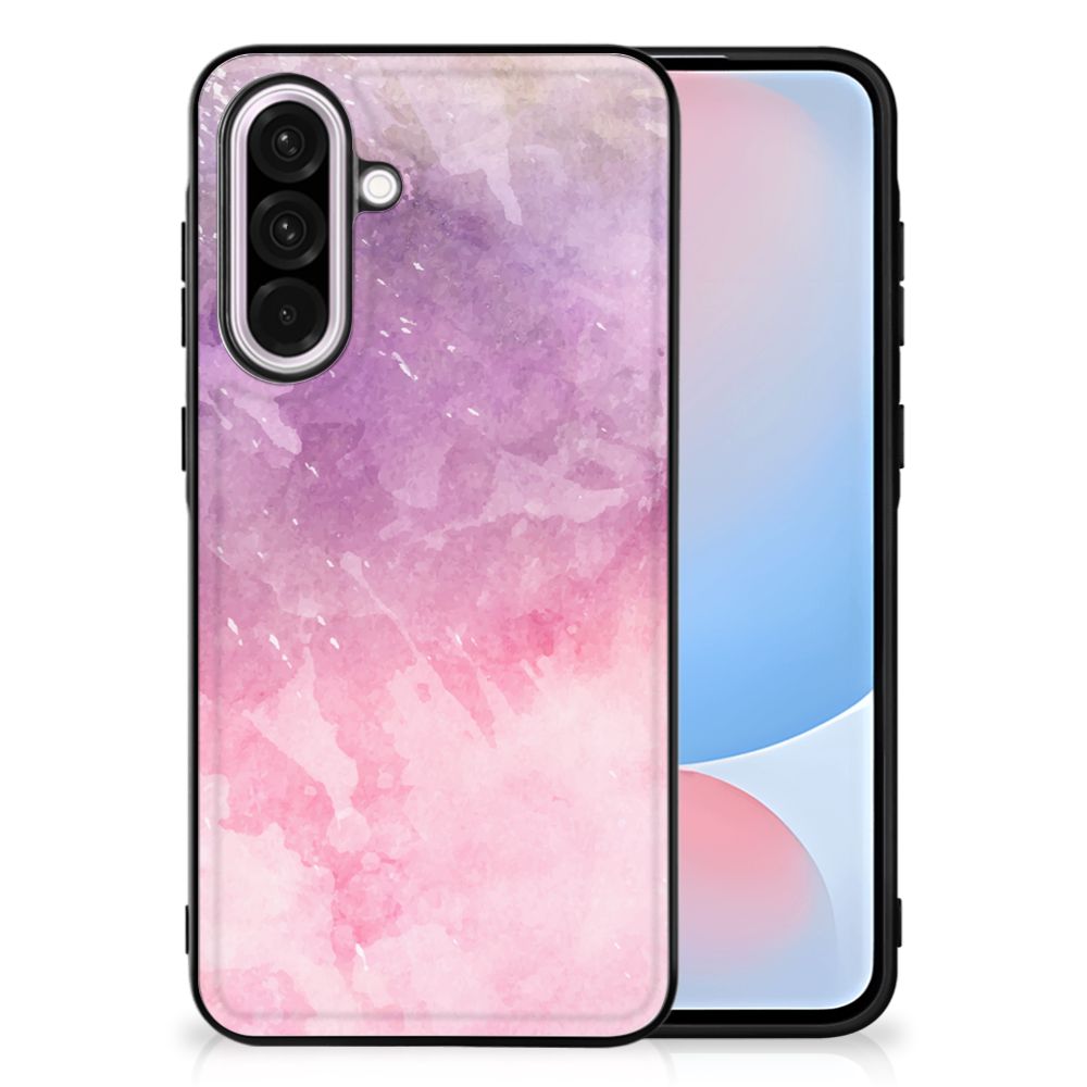 Samsung Galaxy A56 Kleurrijke Telefoonhoesje Pink Purple Paint watercoloring voorzijde