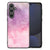 Samsung Galaxy S24 FE Kleurrijke Telefoonhoesje Pink Purple Paint achterkant