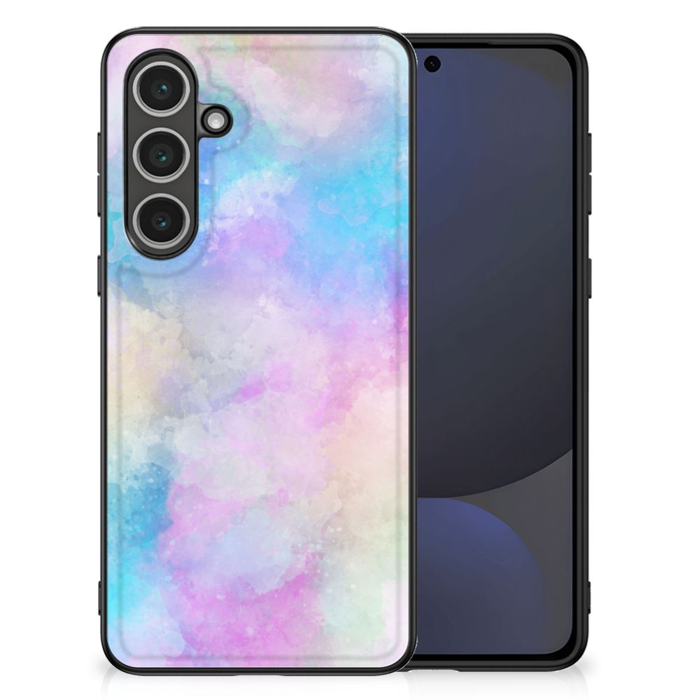 Samsung Galaxy S24 FE Kleurrijke Telefoonhoesje Watercolor Light achterzijde