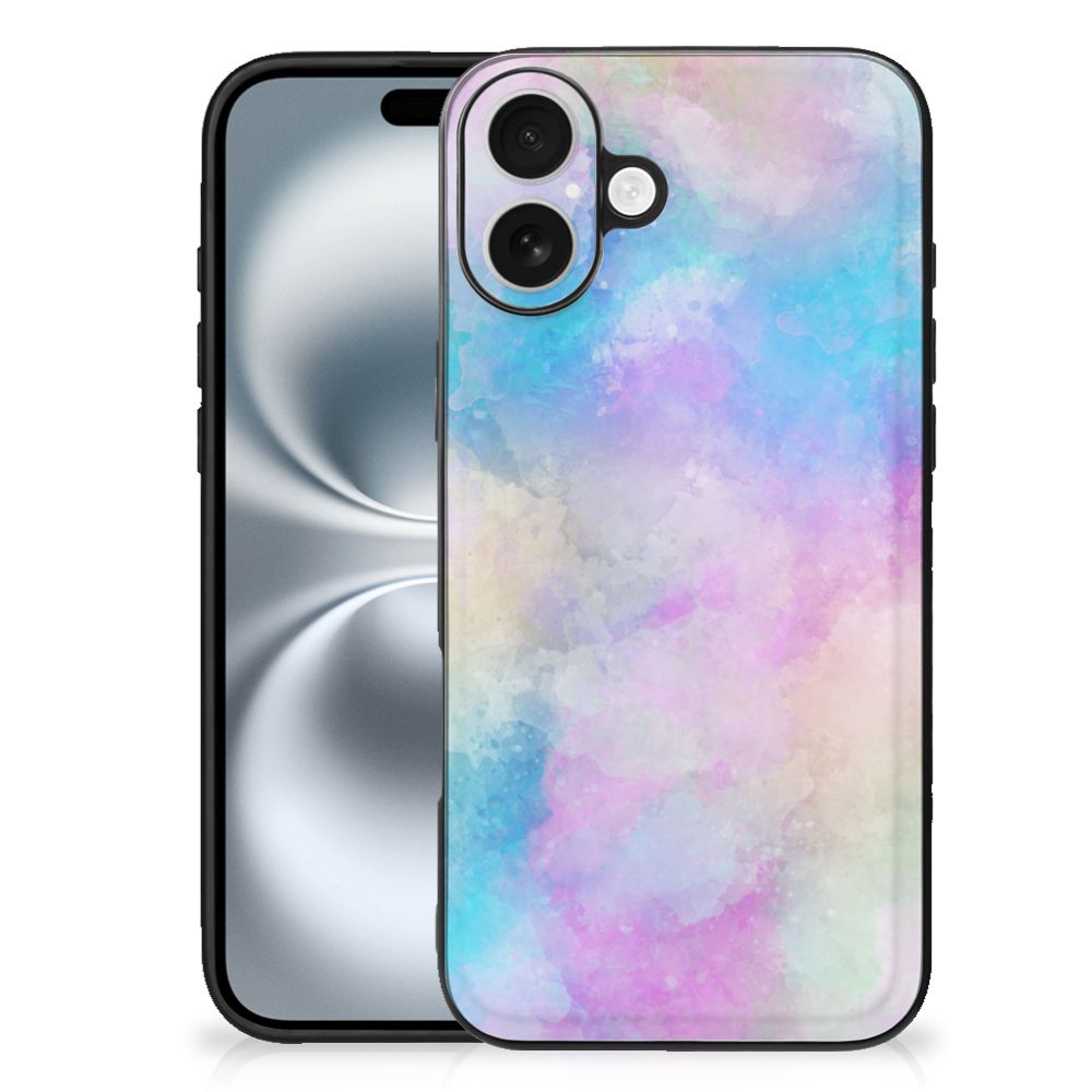 Apple iPhone 16 Plus Kleurrijke Telefoonhoesje Watercolor Light achterkant