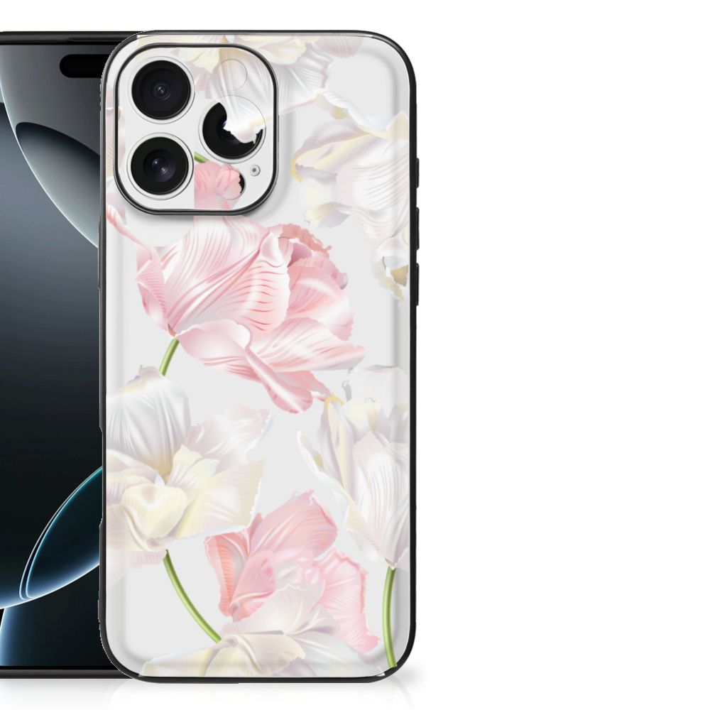Apple iPhone 16 Pro Max Kleurrijke Telefoonhoesje Watercolor Light voorkant bloemen