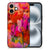 Apple iPhone 16 Kleurrijke Telefoonhoesje Tulips watercoloring achterkant