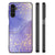 Kleurrijke Telefoonhoesje voor Samsung Galaxy A14 5G Watercolor Paars met abstracte paarse en gouden spetters.