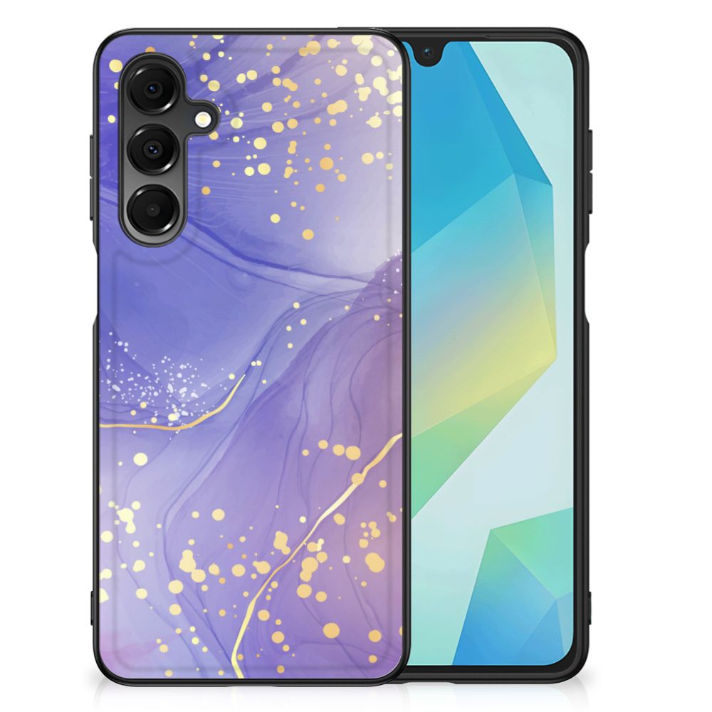 Samsung Galaxy A16 5G/4G Kleurrijke Telefoonhoesje Watercolor Paars voorzijde