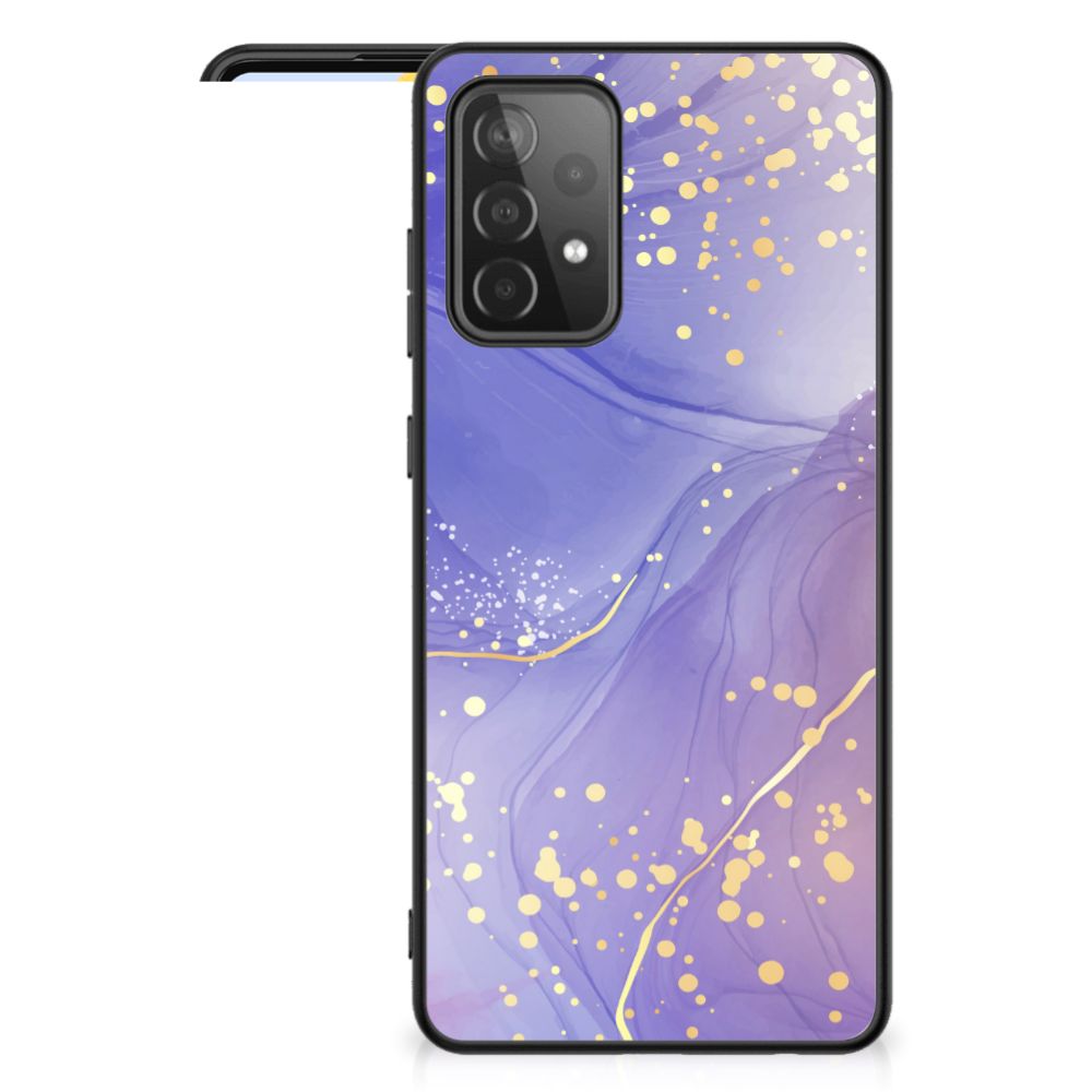 Kleurrijke Telefoonhoesje voor Samsung Galaxy A72 (5G/4G) Watercolor Paars B2C Telecom