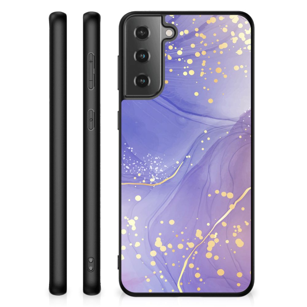 Kleurrijke Telefoonhoesje voor Samsung Galaxy S21 Watercolor Paars B2C Telecom