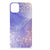 Kleurrijke Telefoonhoesje voor iPhone 11 Watercolor Paars met mooie paarse en gouden accenten
