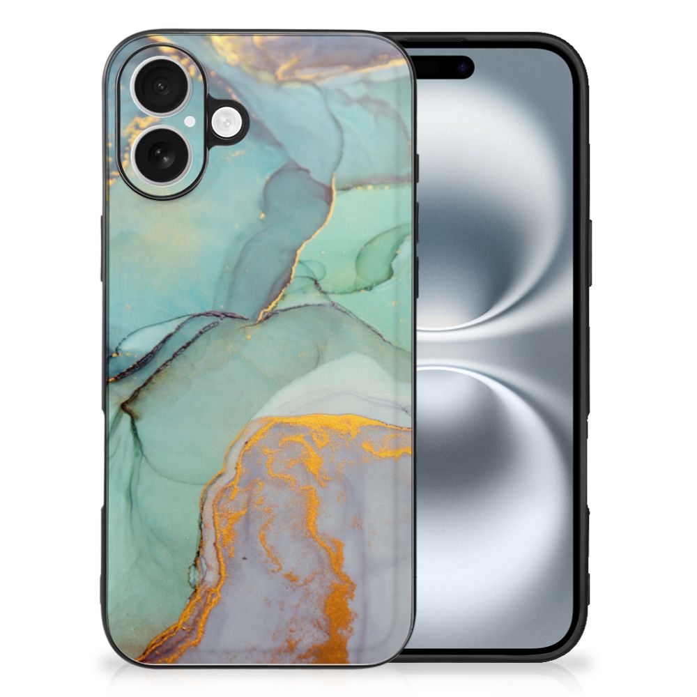 iPhone 16 Kleurrijke Telefoonhoesje voor iPhone 16 Watercolor Mix achterkant