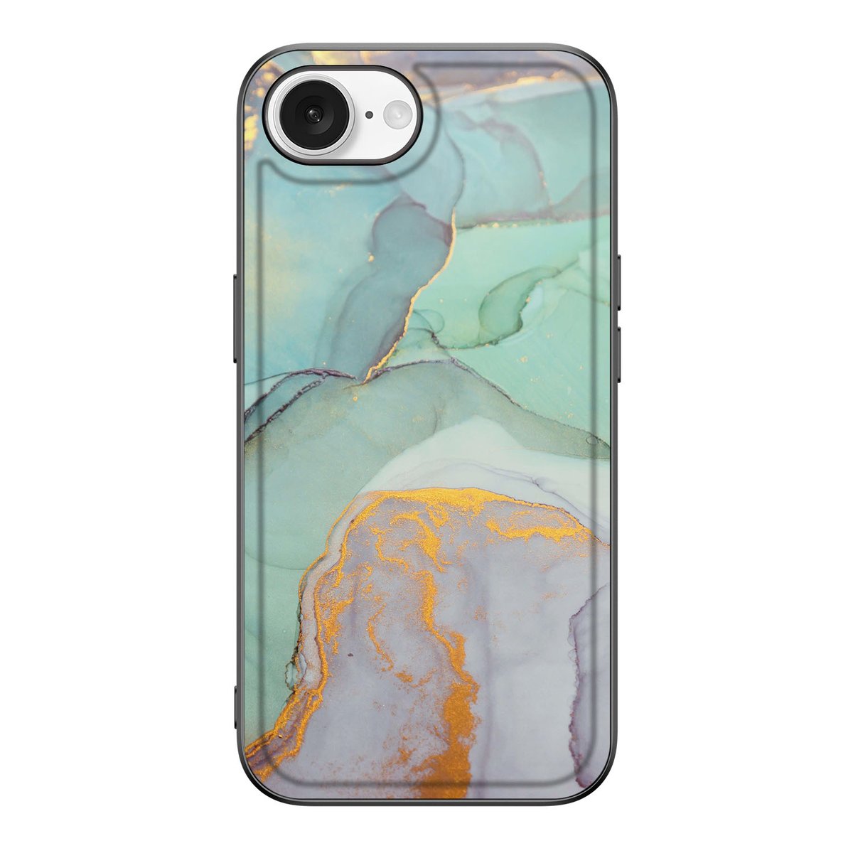 Apple iPhone 16e Kleurrijke Telefoonhoesje voor iPhone 16e Watercolor Mix achterzijde