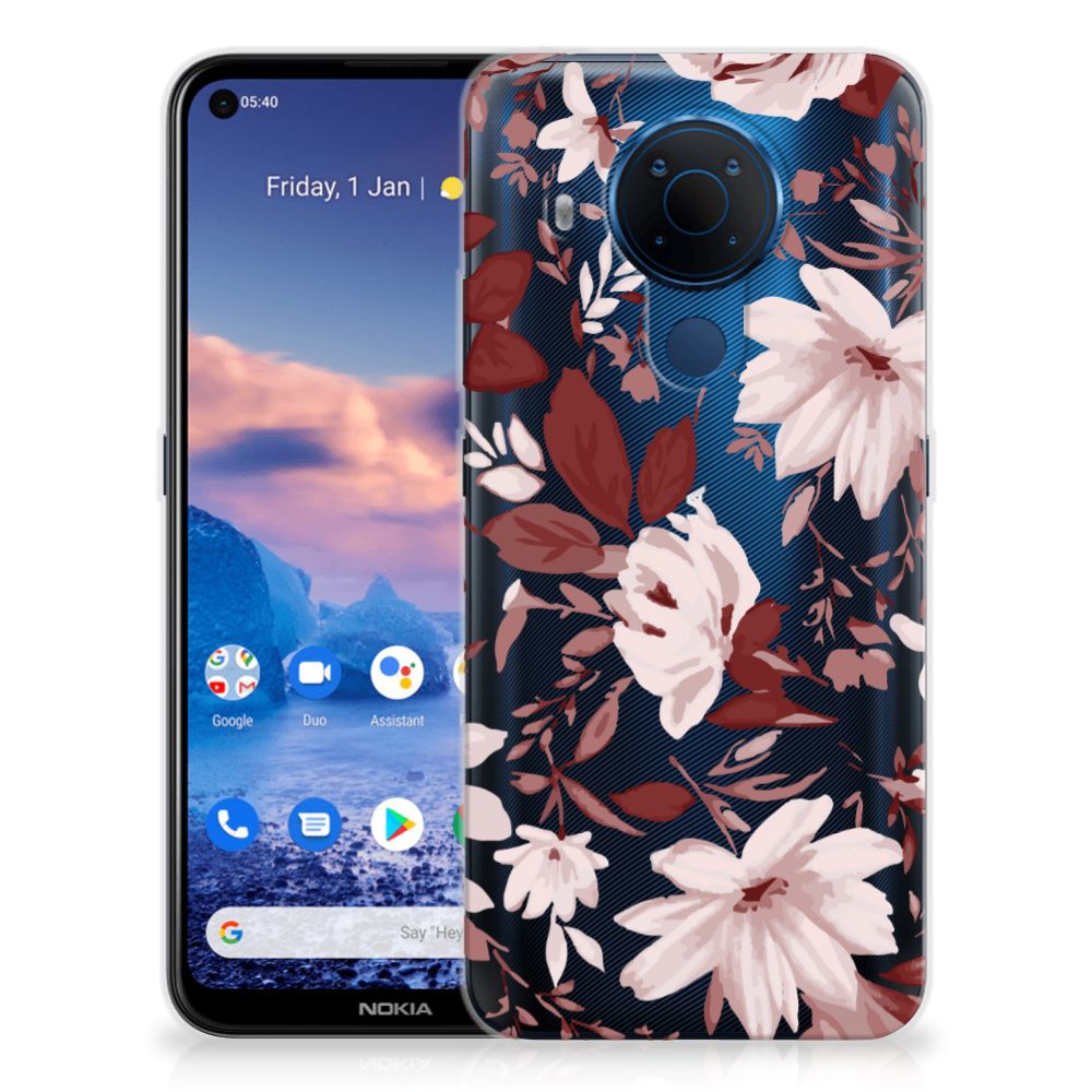 Hoesje maken Nokia 5.4 Watercolor Flowers B2C Telecom