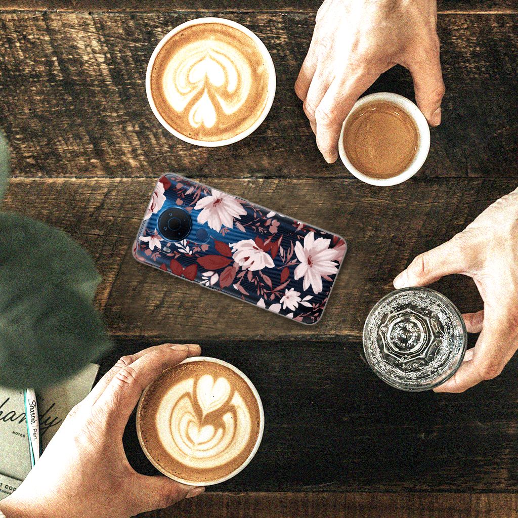 Hoesje maken Nokia 5.4 Watercolor Flowers B2C Telecom