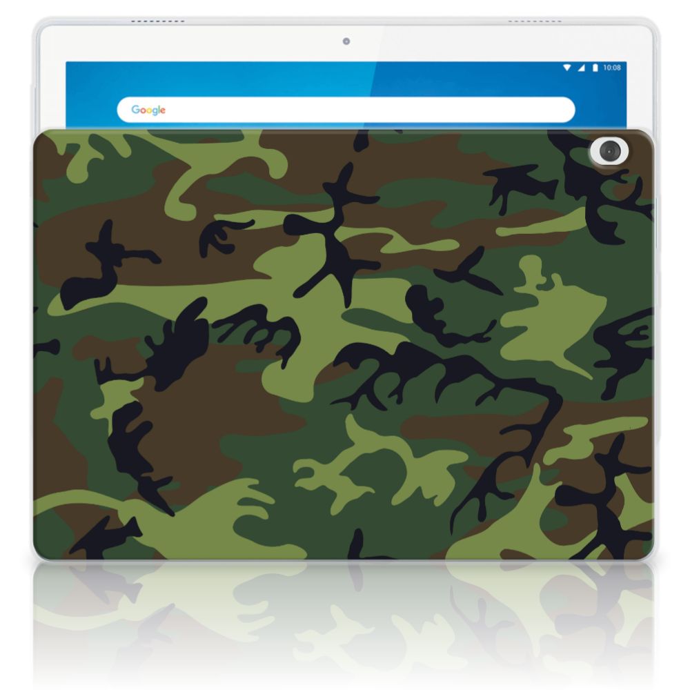 Lenovo Tab M10 Hippe Hoes Army Dark tablethoes camouflage donkere kleuren