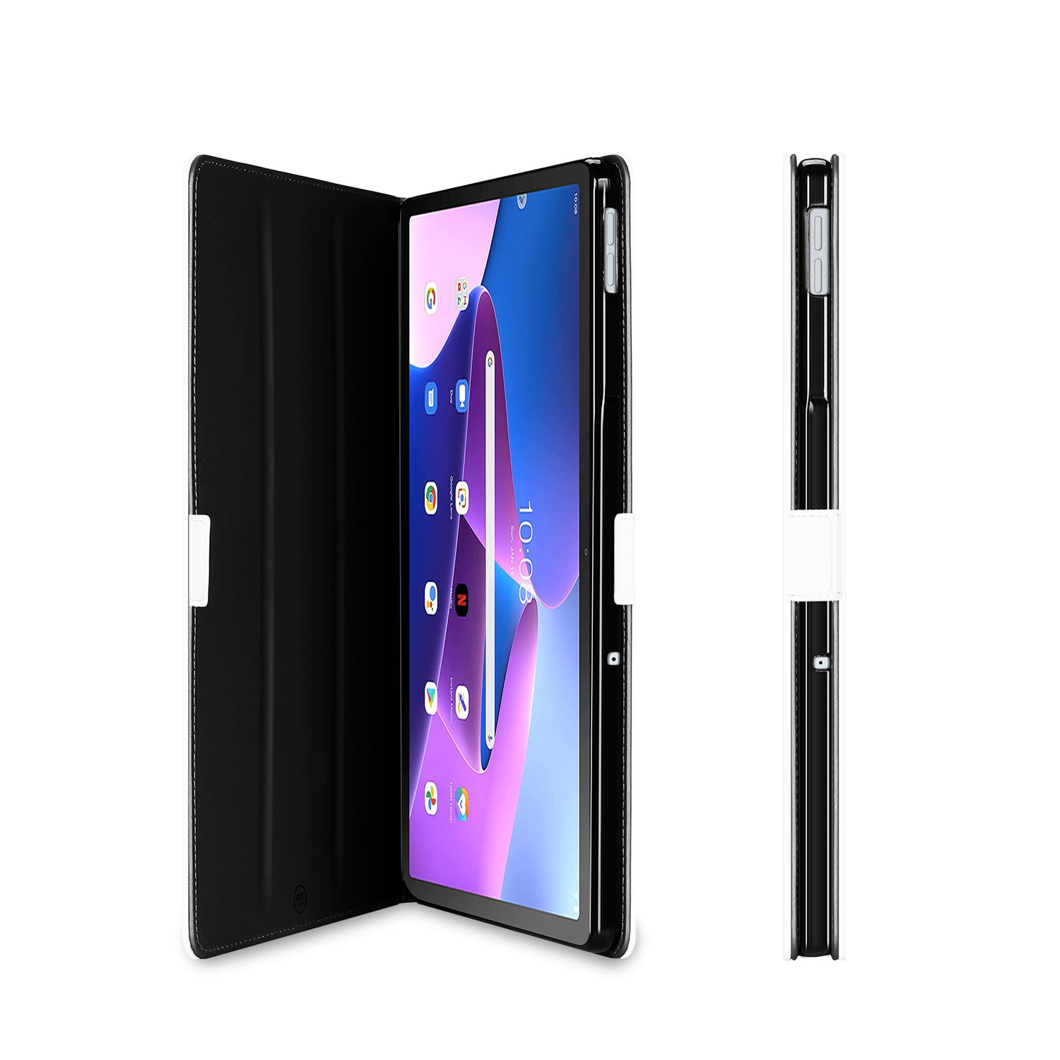 Lenovo Tab M10 Plus (3e generatie) 10.6 inch Hoes Wit met Standaardfunctie