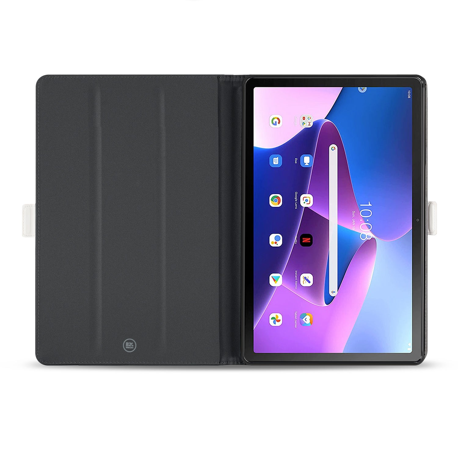 Lenovo Tab M10 Plus (3e generatie) 10.6 inch Hoes Wit met Standaardfunctie