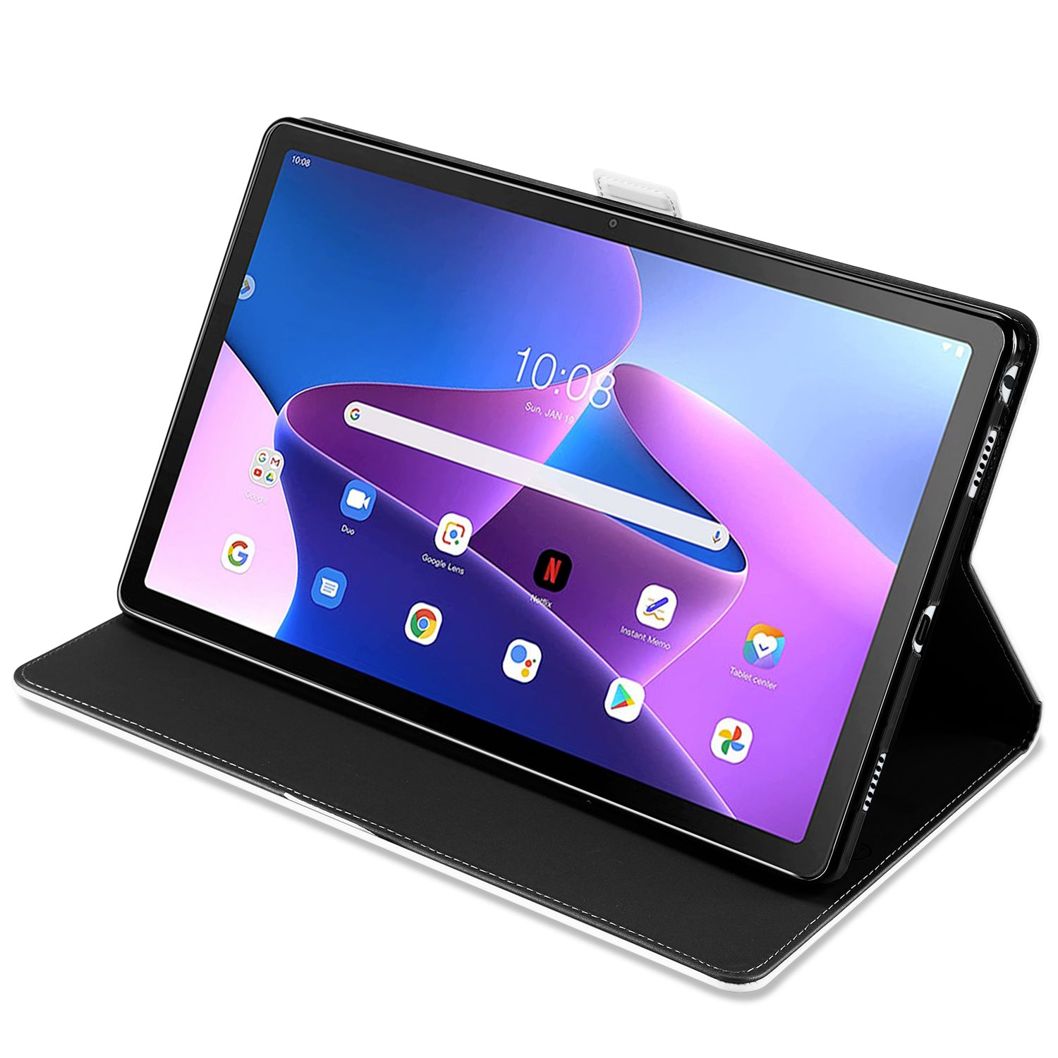 Lenovo Tab M10 Plus (3e generatie) 10.6 inch Hoes Wit met Standaardfunctie