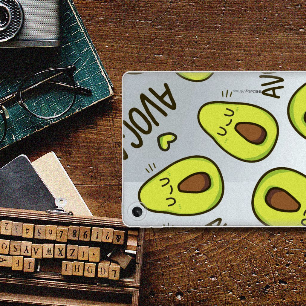 Lenovo Tab M10 Plus (3e generatie) Tablet Back Cover Avocado Singing bovenaanzicht