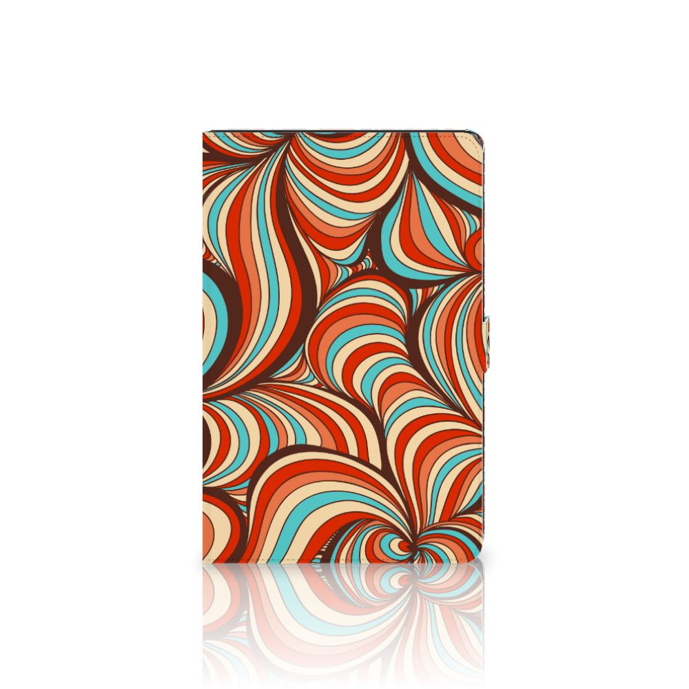 Lenovo Tab M10 Plus 3rd Gen 10.6 inch Hoes Retro design kleurrijk aanzicht