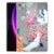 Lenovo Tab P11 Gen 2 Back Case Bird Flowers transparant bloemen ooievaars ontwerp voorkant