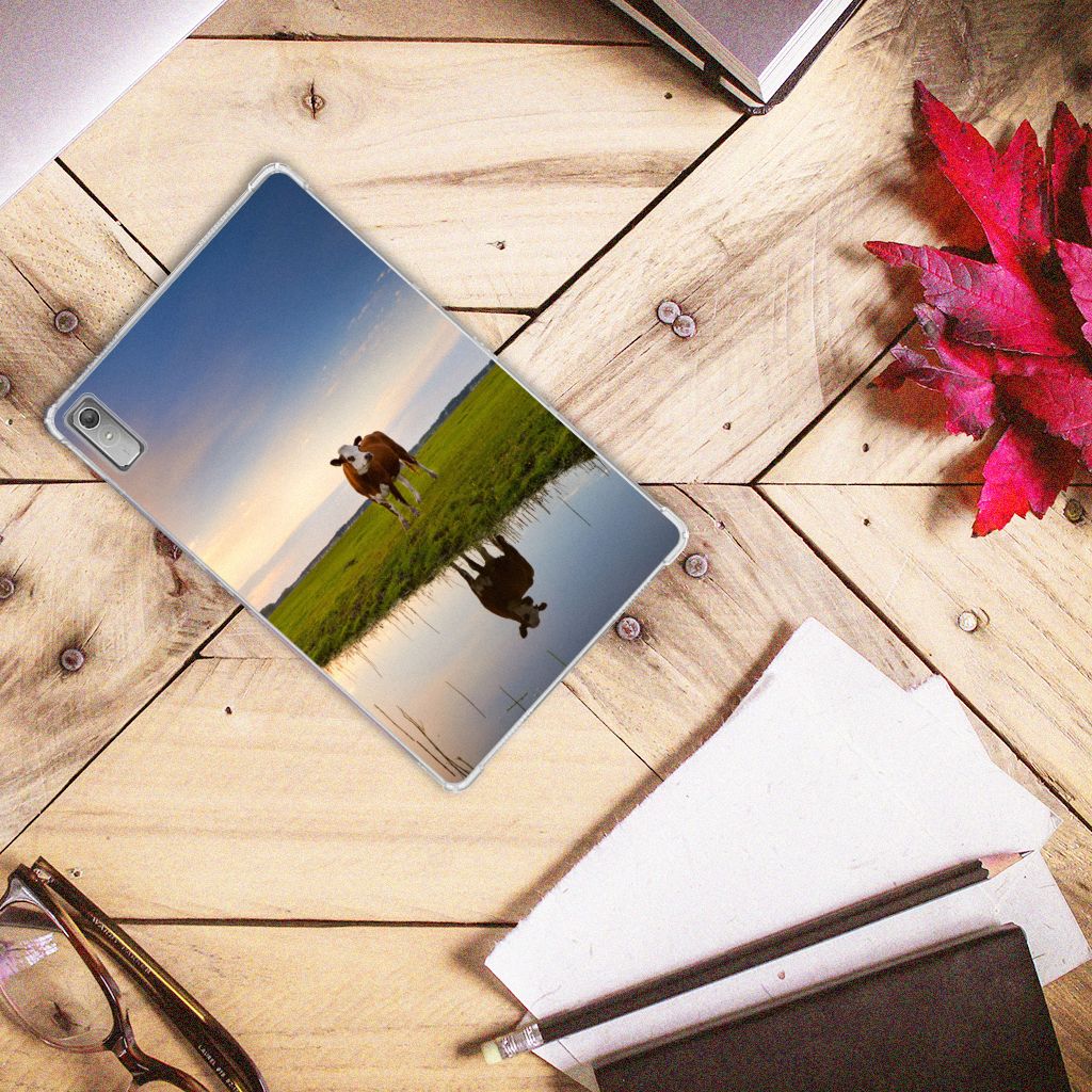 Lenovo Tab P11 Gen 2 Back Case Koe koe ondergang zon design uitzicht