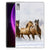 Lenovo Tab P11 Gen 2 Back Case Paarden met prachtige paarden in de sneeuw, ideaal cadeau voor paardenliefhebbers.