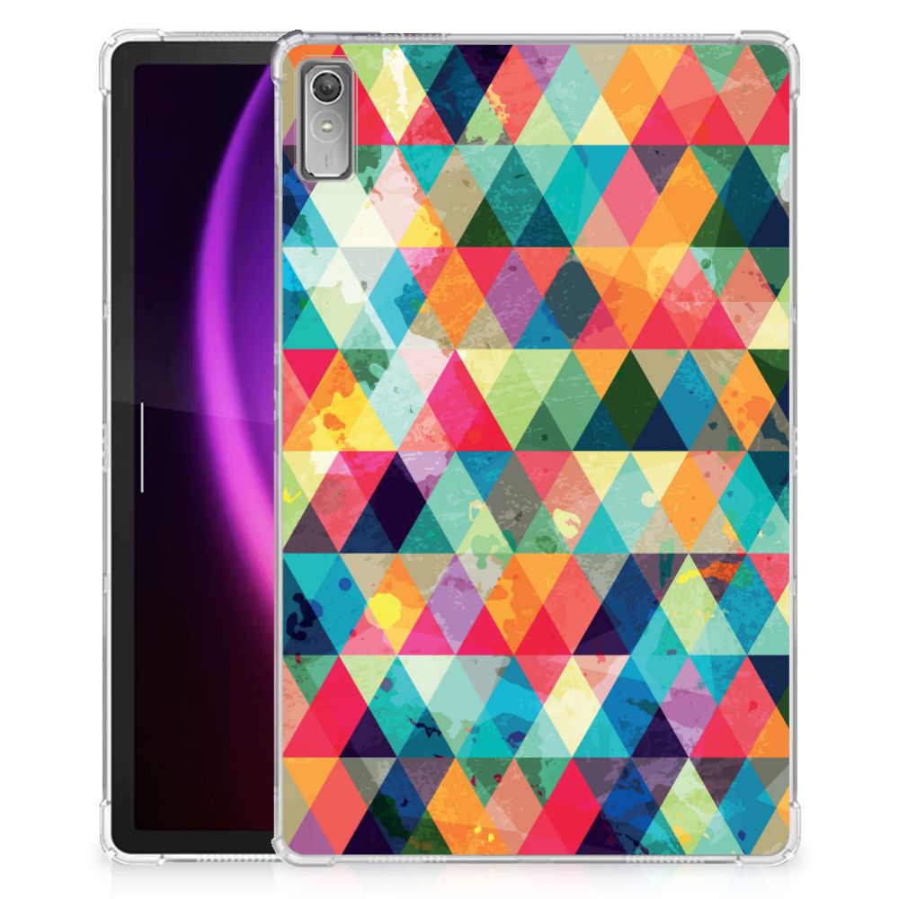 Lenovo Tab P11 Gen 2 Hippe Hoes Geruit design geruit aanzicht