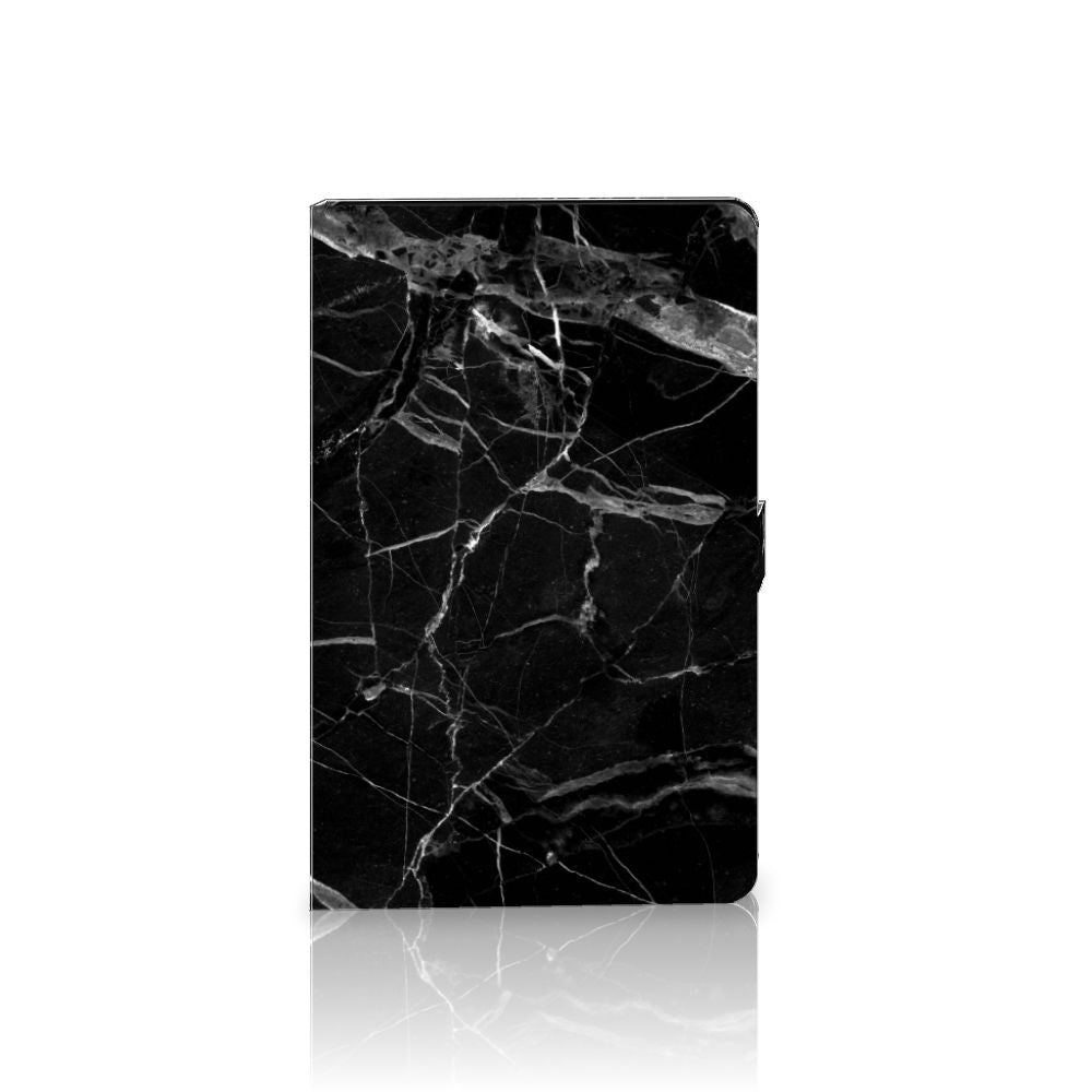 Lenovo Tab P11 Gen 2 Leuk Tablet hoesje Marmer Zwart achterkant