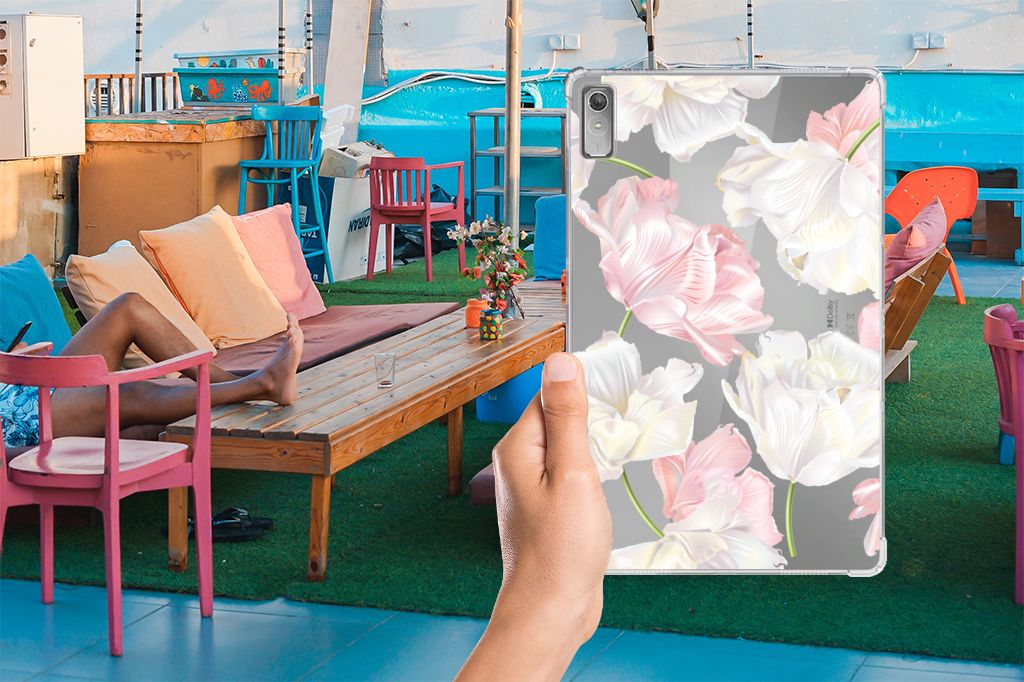 Lenovo Tab P11 Gen 2 Siliconen Hoesje Lovely Flowers
