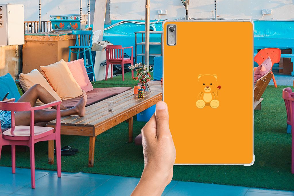 Lenovo Tab P11 Gen 2 Tablet Back Cover Baby Beer teddybeer oranje