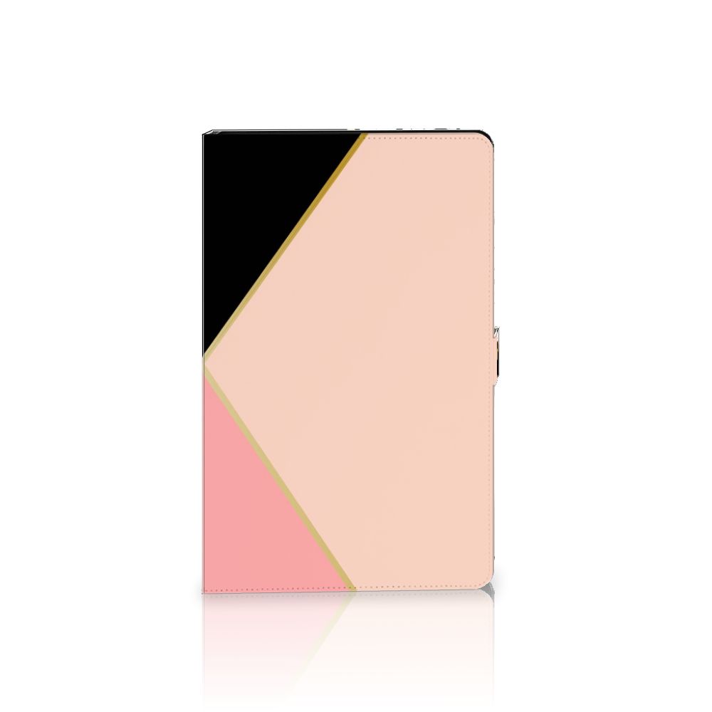 Lenovo Tab P11 Gen 2 Tablet Beschermhoes Zwart Roze Vormen design voorkant