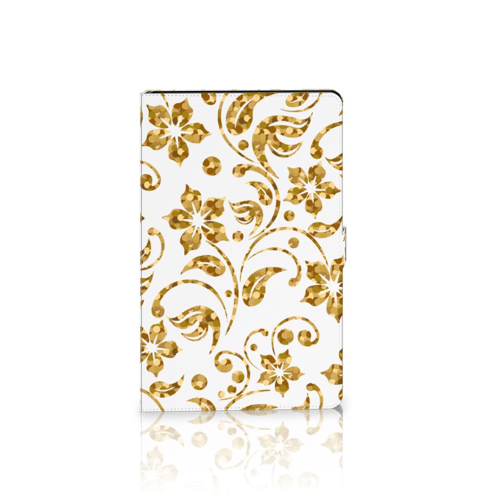 Lenovo Tab P11 Gen 2 Tablet Cover Gouden Bloemen
