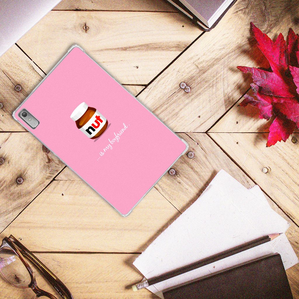 Lenovo Tab P11 Gen 2 Tablet Cover Nut Boyfriend roze design bovenaanzicht