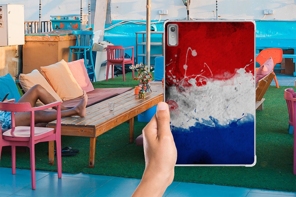 Lenovo Tab P11 Gen 2 Tablethoes Nederland Nederlandse vlag design hoesje aanzicht