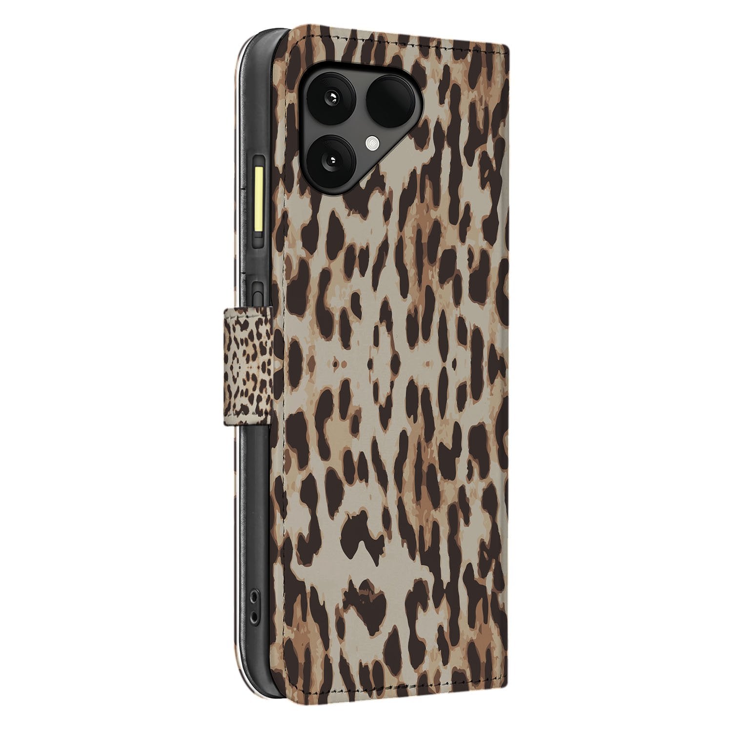 Leopard Luxe Fairphone 6 Professionele Luxe Edition bookcase luipaardpatroon rechterzijde