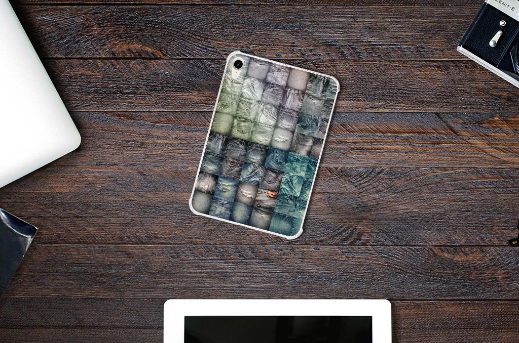Leuke Siliconen Hoes Apple iPad mini 6 (2021) Spijkerbroeken - B2C Telecom