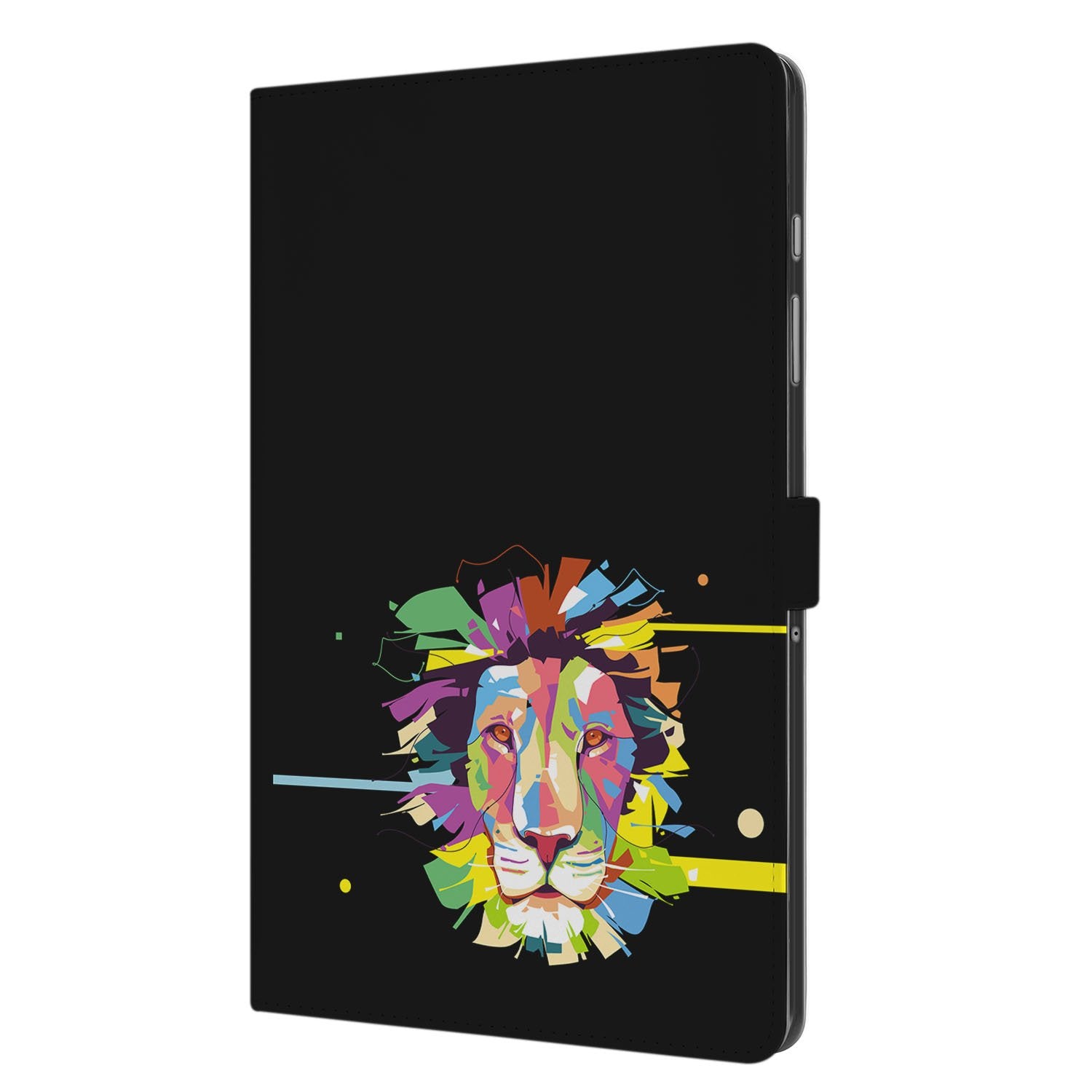 Lion Color Tablet Hoesje met Standaard Samsung Galaxy Tab A11 Plus hoesje lion design voorkant