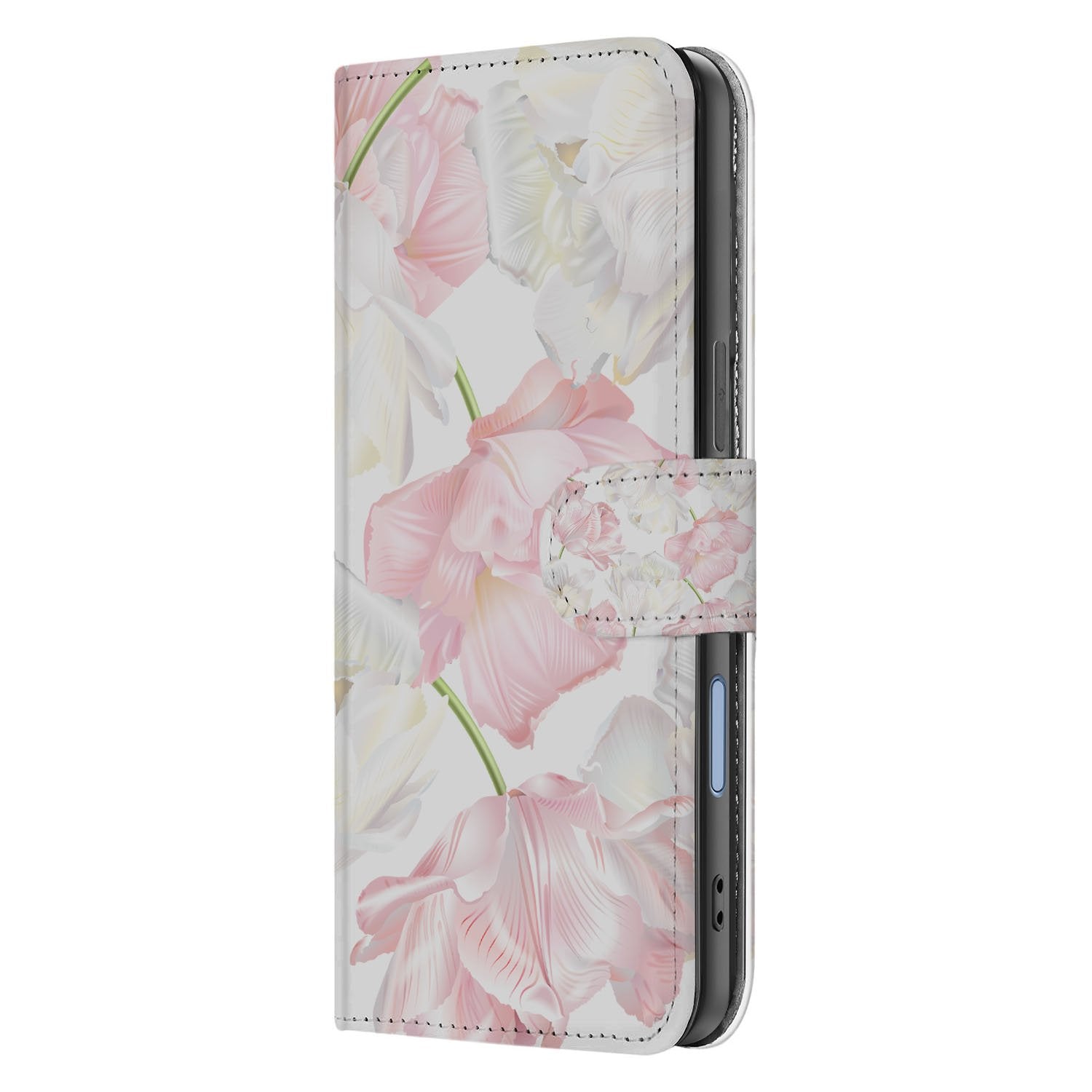 Lovely Flowers Hoesje Voor Apple iPhone 17 Portemonnee Hoesje bloemen ontwerp aanzicht