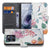 Motorola Moto G86 Bookcase Hoesje Met Pasjes Bird Flowers Print Voor- en achteraanzicht.