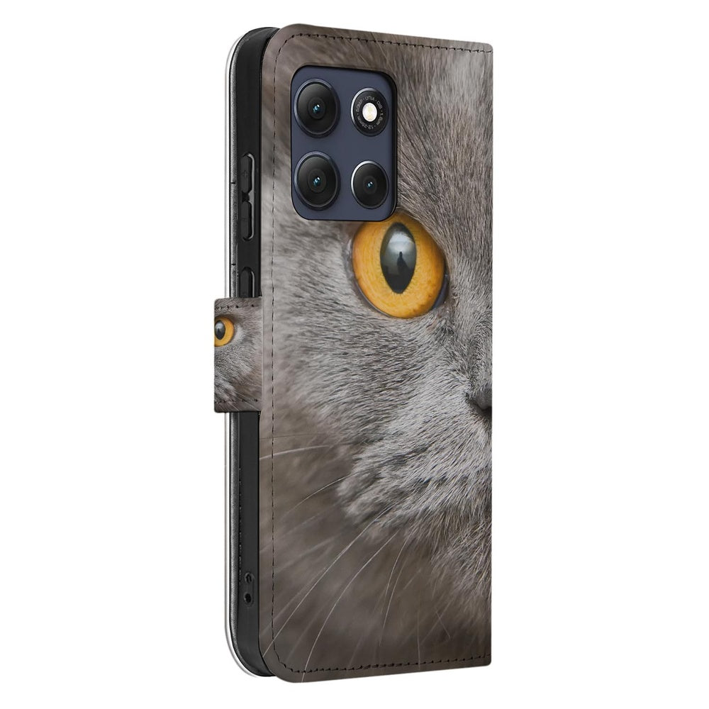 Motorola Moto G86 Telefoonhoesje Britse Korthaar Britse Korthaar-print Vooraanzicht.