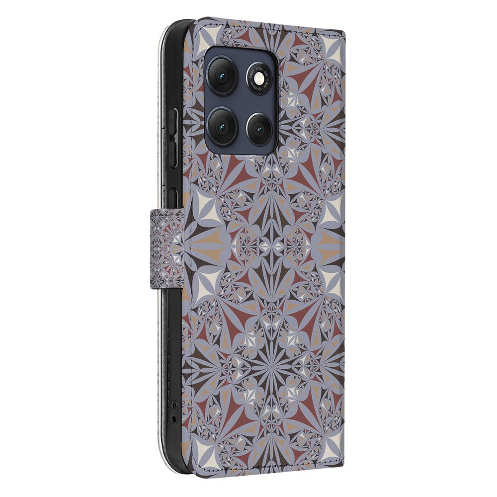 Motorola Moto G86 Bookcase Motorola Moto G86 Bloemenpatroon Aanzicht.