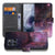 Motorola Moto G86 Bookcase Hoesje Heelal Design Aanzicht detail binnenkant met pasjes.