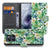 Motorola Moto G86 Book Case Orchidee Groen Book Case orchidee print groen binnenkant