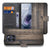 Motorola Moto G86 Bookcase Hoesje Steigerhout Design boekcase hoesje bruin houtnerf aanzicht.
