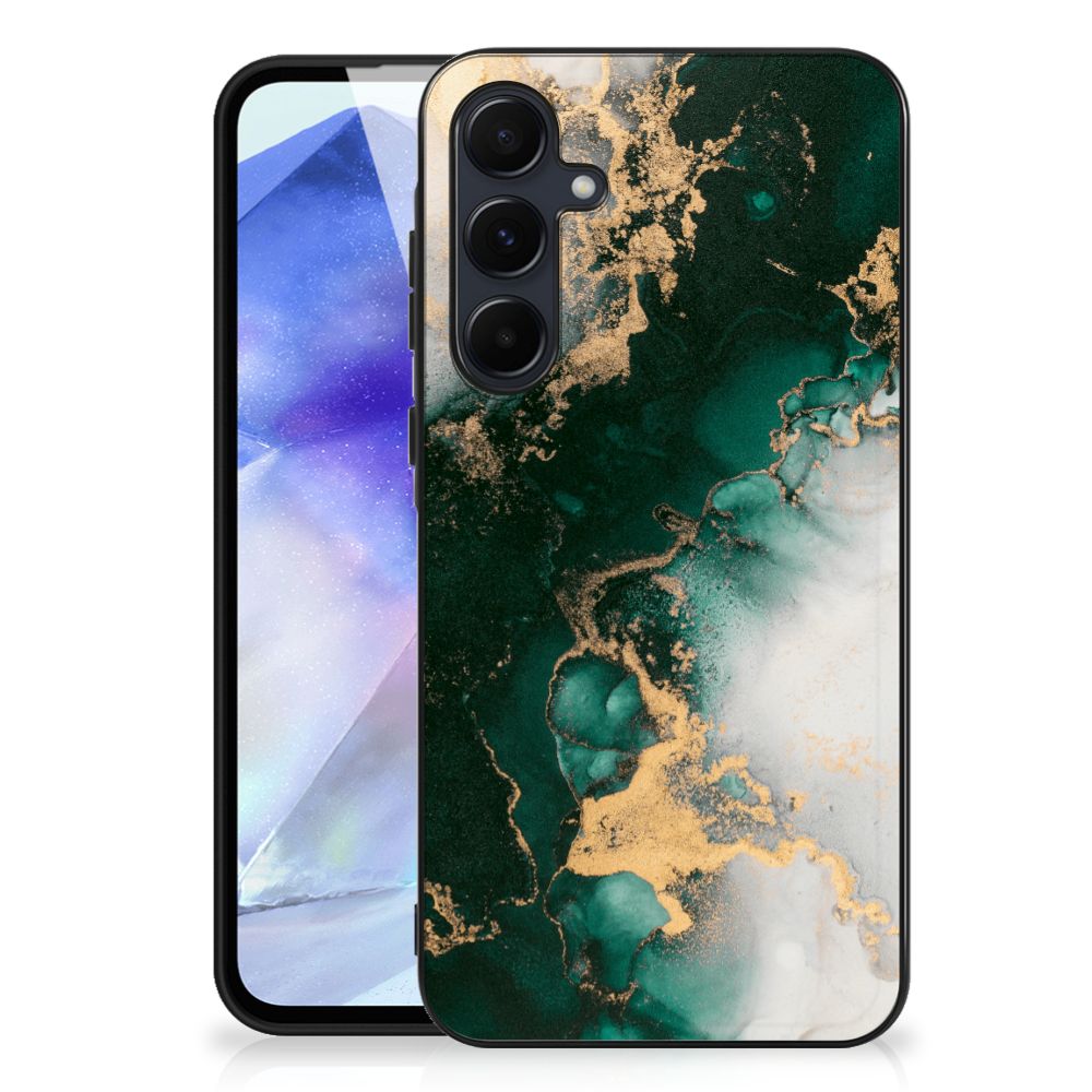 Marmeren Print Telefoonhoesje voor Samsung Galaxy A55 Marmer Groen B2C Telecom