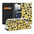 Mobiel BookCase Apple iPhone 16e Punk Geel telefoonhoesje design Punk Yellow aanzicht