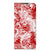 Mobiel BookCase Motorola Moto E20 Angel Skull Rood bandana design voorkant